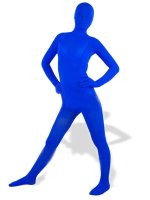 Cheap Royal Blue Velvet Unisex Zentai Suit