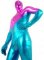 Cheap Purple & Blue Shiny Metallic Unisex Zentai Suit