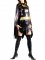 Cheap Shiny Metallic Batgirl Costume with Black Cape