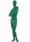 Cheap Dark Green Velvet Unisex Zentai Suit