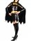 Cheap Shiny Metallic Batgirl Costume with Black Cape