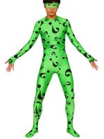 Cheap Green Floral Spandex Catsuit