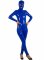 Cheap Royal Blue Full Body Front Open PVC Unisex Catsuit