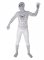 Cheap White Shiny Metallic Unisex Spiderman Costume Suit Outfit