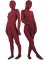 Cheap Deep Red Lycra Spandex Unisex Zentai Suit