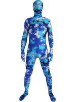 Cheap Blue Camouflage Lycra Zentai Color