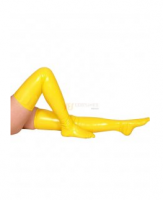 Cheap PVC Yellow Long Stockings