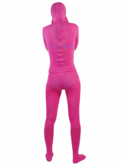 Cheap Fuchsia Red Unisex Lace Zentai Suit - Click Image to Close