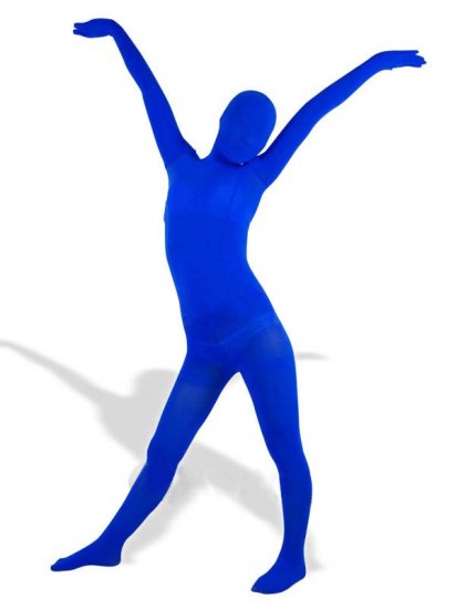 Cheap Royal Blue Velvet Unisex Zentai Suit - Click Image to Close