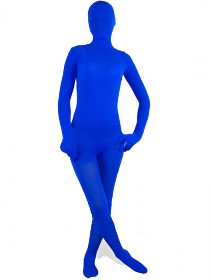 Cheap Royal Blue Velvet Unisex Zentai Suit - Click Image to Close