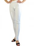 Cheap White Shiny Metallic Sexy Trousers - Click Image to Close