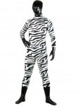 Cheap Zebra Stripe Shiny Metallic Unisex Zentai Suit - Click Image to Close