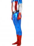 Cheap Captain America Shiny Metallic Zentai Suit - Click Image to Close