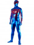 Cheap Blue& Red Shiny Metallic Zentai Suit - Click Image to Close