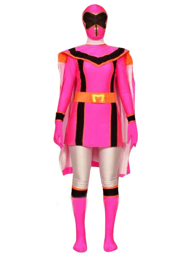 Cheap Pink Kyoryu Senta Lycra Super Hero Costume - Click Image to Close