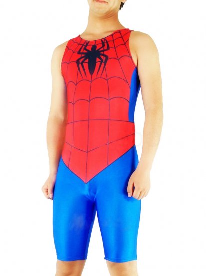 Cheap Half Length Lycra Spandex Spiderman Costume - Click Image to Close