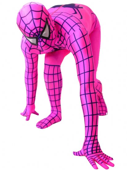 Cheap Full Body Lycra Spandex Crimson Spiderman Costume Outfit Z - Click Image to Close